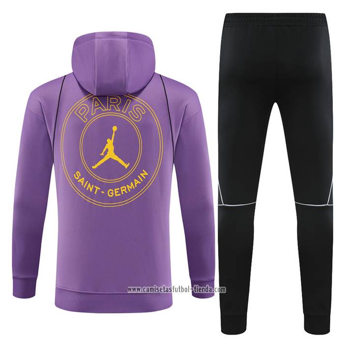 Chandal con Capucha del Paris Saint-Germain Jordan 2023 Nino Purpura